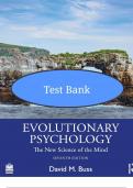 Evolutionary Psychology &mdash; 6th Edition &mdash; David M&period; Buss &mdash; Complete Test Bank with Answers