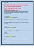 Florida Claims Adjuster Exam &vert; 606 Questions with 100&percnt; Correct &lpar;verified&rpar; Answers 2025 update 6-20 All Lines Adjuster- Florida- Review&colon; 3-20 Public Adjusters State Exam&colon;