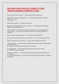 NHS FINAL EXAM WITH ALL CORRECT & 100&percnt; VERIFIED ANSWERS&vert;UPDATED TO PASS
