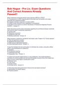 Bob Hogue - Pre Lic&period; Exam Questions And Correct Answers Already Passed&excl;&excl;