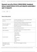 Ryanair security EXAM &lpar;2025&sol;2026&rpar; Updated&colon; EXAM QUESTIONS WITH ACCURATE ANSWERS &vert; GET IT RIGHT&excl;&excl;