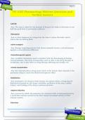 PN 1005 Pharmacology Midterm Questions and  Verified Answers