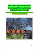 Test Bank For Biochemistry&colon; Concepts and Connections &lpar;Mastering Chemistry&rpar; 2nd Edition by Dean Appling&comma; Spencer Anthony-Cahill&comma; Christopher Mathews &vert;All Chapters &lpar;1-26&rpar; &vert;100&percnt; Verified & LATEST