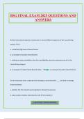 BSG FINAL EXAM 2025 QUESTIONS AND ANSWERS