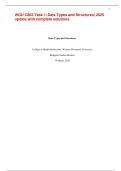 WGU C803 Task 1&colon; Data Types and Structures&vert; 2025 update with complete solutions&period;