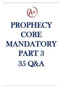 &OpenCurlyDoubleQuote;Prophecy Assessments &ndash; Core Mandatory Part III &vert; Questions & Answers&rdquo;