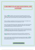 CERI PREP EXAM 2025 QUESTIONS AND ANSWERS