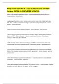 Progressive Care RN A Exam Questions and answers Newest RATED A&plus; 2025&sol;2026 UPDATED 