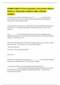 SEJPME-US001-07 Exam Questions and answers Newest RATED A&plus; 2025&sol;2026 UPDATED 100&percnt; VERIFIED CORRECT 