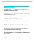 HPRS 3309 Final Study Guide Questions with 100&percnt; Correct Answers 2025&sol;2026 &vert; Verified Solutions