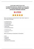 NUR 2063 ESSENTIALS OF PATHOPHYSIOLOGY MODULE 04 EXAM 1 &lpar;ACTUAL 202526 EXAM&rpar; QUESTIONS AND CORRECT DETAILED ANSWERS A&plus; GRADE