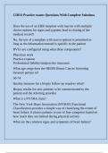 CDEO Practice exams Questions With Complete Solutions