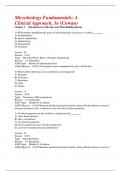 Test Bank for Microbiology Fundamentals&colon; A Clinical Approach 3rd Edition by Cowan &ndash; Complete Chapter 1-6 Q&- newer edition&period;&period;