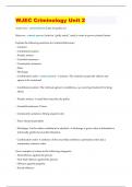 WJEC Criminology &ndash; Unit 2 Exam Revision &ndash; Complete Questions and Answers