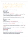 New Mexico Water Operator Certification Actual Exam&comma; Study Guide And Practice Exam Newest 2025&sol;2026 Complete Questions And Correct Detailed Answers &lpar;Verified Answers&rpar; &vert;Already Graded A&plus;&vert;&vert;Brand New Version&excl;&excl;