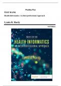 TEST BANK Health Informatics&colon; An Interprofessional Approach  Lynda R&period; Hardy  3rd Edition