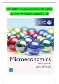 TEST BANK For Microeconomics&comma; 9th edition by Jeffrey M&period; Perloff&comma; Chapters 1 - 20