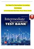 Test Bank For Intermediate Accounting&comma;  11th Edition  by David Spiceland&comma; Mark Nelson&comma; Wayne Thomas&comma; Jennifer