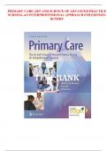  Test Bank for Primary Care&colon; The Art and Science of Advanced Practice Nursing&comma; 6th Edition by Dunphy &vert; Complete Questions & Answers &vert; Chapter-by-Chapter