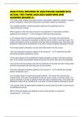 ANALYTICAL METHODS OF HEALTHCARE LEADERS D514 ACTUAL TEST PAPER 2025&sol;2026 QUESTIONS AND ANSWERS GRADED A&plus;