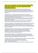 ANALYTICAL METHODS OF HEALTHCARE LEADERS D514 CORE EXAMS MANUAL 2025&sol;2026 QUESTIONS AND ANSWERS GRADED A&plus;