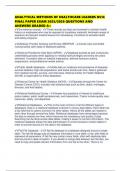 ANALYTICAL METHODS OF HEALTHCARE LEADERS D514 FINAL PAPER EXAM 2025&sol;2026 QUESTIONS AND ANSWERS GRADED A&plus;