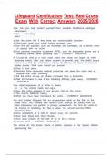 Lifeguard Certification Test&colon; Red Cross Exam With Correct Answers 2025&sol;2026