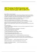 SRO Training Verified Questions and Correct Answers pass with Grade &lpar;A&plus;&rpar;&period;