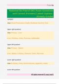 National Ski Patrol OEC Exam Questions  and Correct Answers&sol; Latest Update &sol;  Already Graded