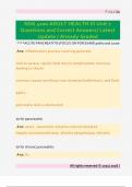 NSG 4100 ADULT HEALTH III Unit 2  Questions and Correct Answers&sol; Latest  Update &sol; Already Graded