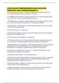 CCRP AACVPR COMPREHENSIVE EXAM 2025&sol;2026 QUESTIONS AND ANSWERS GRADED A&plus;