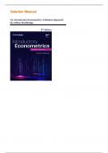 Solution Manual For Introductory Econometrics&colon; A Modern Approach 8th Edition by Jeffrey Wooldridge&comma; Complete Latest Solutions