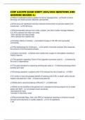 CCRP AACVPR EXAM SCRIPT 2025&sol;2026 QUESTIONS AND ANSWERS GRADED A&plus;