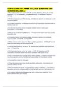 CCRP AACVPR TEST PAPER 2025&sol;2026 QUESTIONS AND ANSWERS GRADED A&plus;