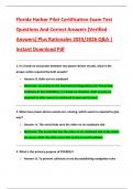 Florida Harbor Pilot Certification Exam Test  Questions And Correct Answers &lpar;Verified  Answers&rpar; Plus Rationales 2025&sol;2026 Q&A &vert;  Instant Download Pdf