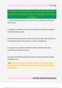 Outdoor Emergency Care Questions and  Correct Answers&sol; Latest Update &sol; Already  Graded 