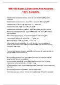 MIP 420 Exam 3 Questions And Answers  100&percnt; Complete 