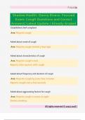 Shadow Health- Danny Rivera- Focused  Exam&colon; Cough Questions and Correct  Answers&sol; Latest Update &sol; Already Graded 