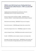 NR566 exam 2025 Actual exam &lpar;Testing Real Exam Questions&rpar;and verified Answers &lpar; 100&percnt; accurate&rpar; GET IT RIGHT&excl;&excl;