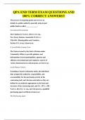 QPA  EXAM QUESTIONS AND 100&percnt; CORRECT ANSWERS