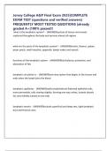 Jersey College A&P Final Exam 2025&vert;COMPLETE EXAM TEST &lpar;questions and verified answers&rpar; FREQUENTLY MOST TESTED QUESTIONS &vert;already graded A&plus;&vert;100&percnt; passed&excl;&excl;