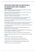 UPDATED 2025-2026 AN 300 EXAM 2 66 QUESTIONS AND CORRECT ANSWERS