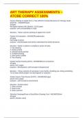 ART THERAPY ASSESSMENTS &ndash; ATCBE CORRECT 100&percnt;