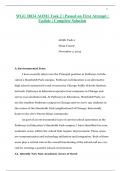 WGU D034 AOM1 Task 2 &vert; Passed on First Attempt &vert; Update &vert; Complete Solution