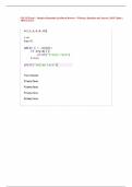 CIS 325 Exam 1 - Requires Respondus LockDown Browser &plus; Webcam &vert; Questions and Answers &vert; 2025 Update &vert; 100&percnt; Correct&period;