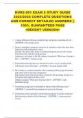NURS 661 EXAM 2 STUDY GUIDE  2025&sol;2026 COMPLETE QUESTIONS  AND CORRECT DETAILED ANSWERS &vert;&vert;  100&percnt; GUARANTEED PASS  <RECENT VERSION> 