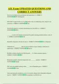 A2L Exam UPDATED QUESTIONS AND  CORRECT ANSWERS