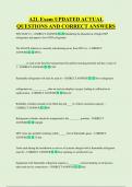 A2L Exam UPDATED ACTUAL  QUESTIONS AND CORRECT ANSWERS