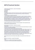 WITS Practical Section Questions and Answers 