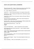 ELED 3100 QUESTIONS & ANSWERS